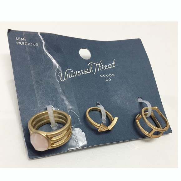 Universal Thread | BOHO 3-Set Semi Precious Rings - Picture 3 of 5